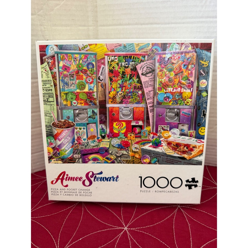 Buffalo Games Aimee Stewart Pizza and Pocket Change 1000 Piece Jigsaw Puzzle